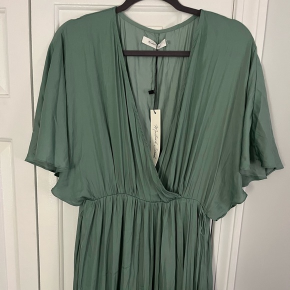 Cross My Heart Dusted Jade Maxi Dress - Picture 6 of 7